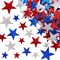 180 Pcs Patriotic Foam Stars Self-Adhesive Stickers Red Blue Silver